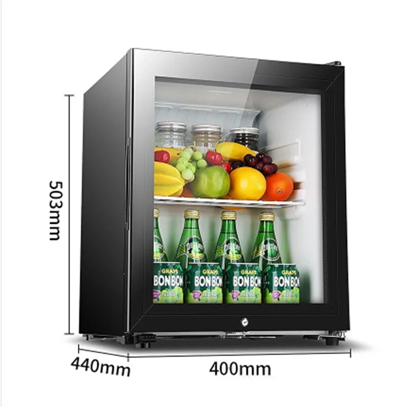 220V Office Family Hotel Tea Fruit Refrigerator Beverage Freezer 50L Large Capacity Mini Single Door Refrigerator Ice Bar BC-50