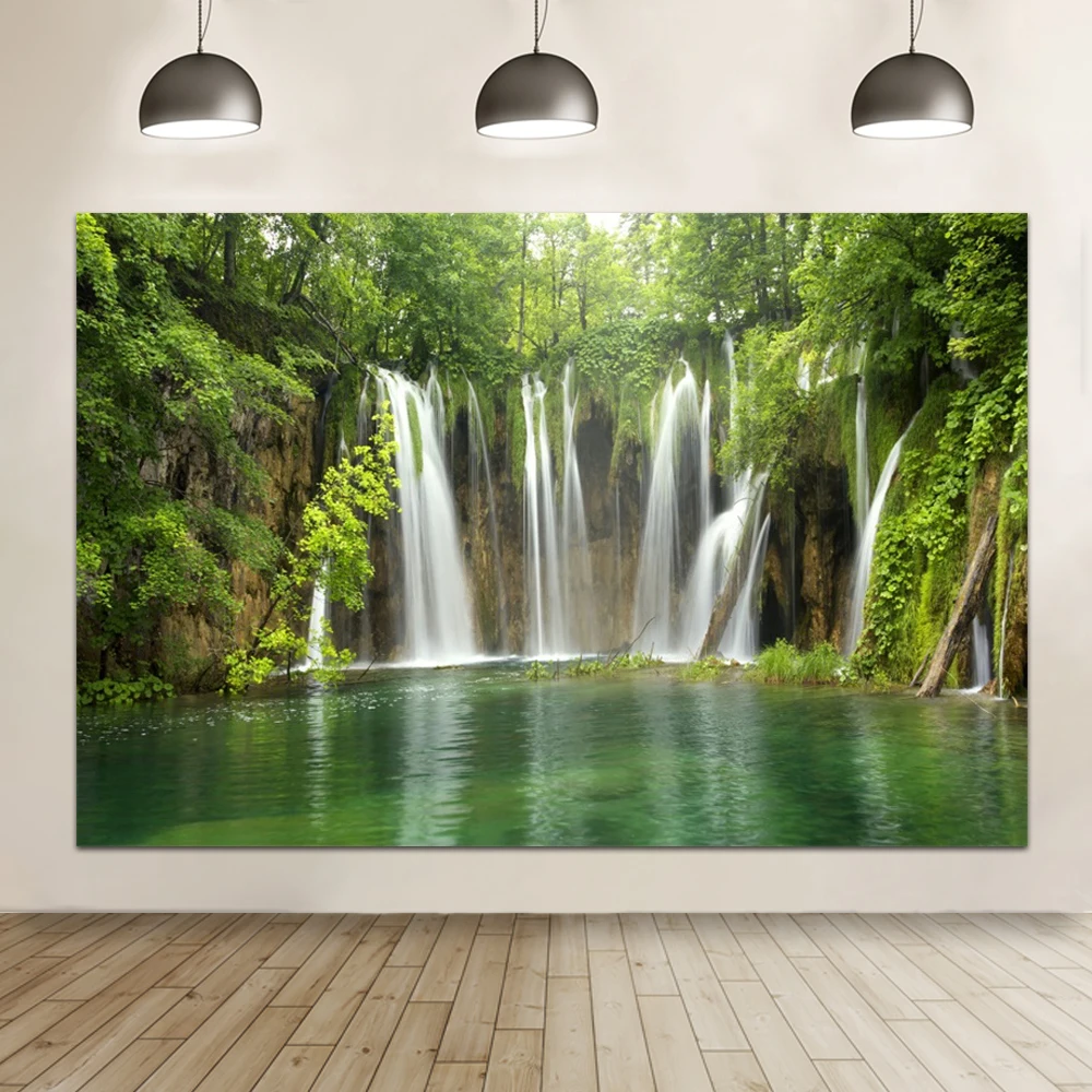 Forrest Back Drop GreenDecor 7x5ft Trees Photography Background ...