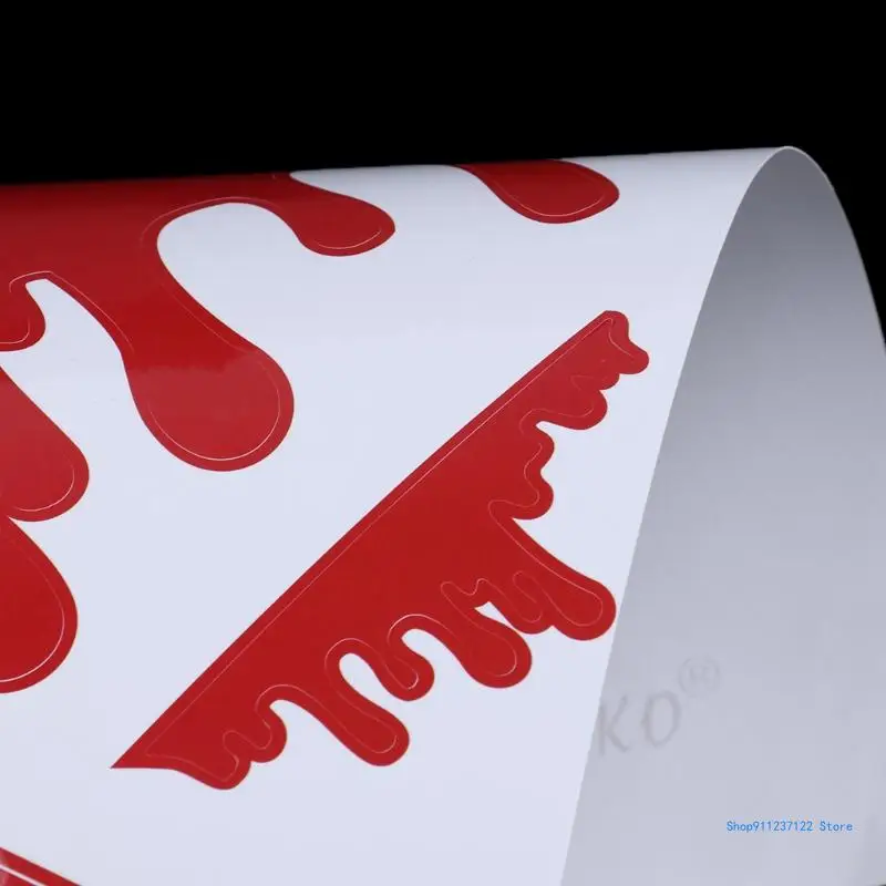 

7 шт. забавные кровоточащие красные капли крови зомби нежить светоотражающие автомобильные виниловые наклейки