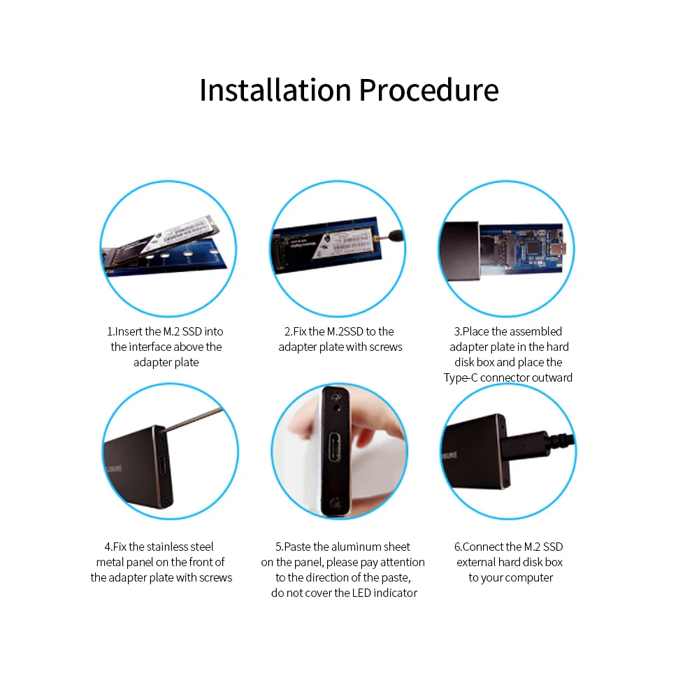 external hard drive box KingSpec M2 NVMe SATA SSD Case 10Gbps HDD Box M.2 NVME NGFF SSD to USB 3.1 Enclosure Dual Protocol Type-A to Type-C for M.2 SSD best external hard drive enclosure