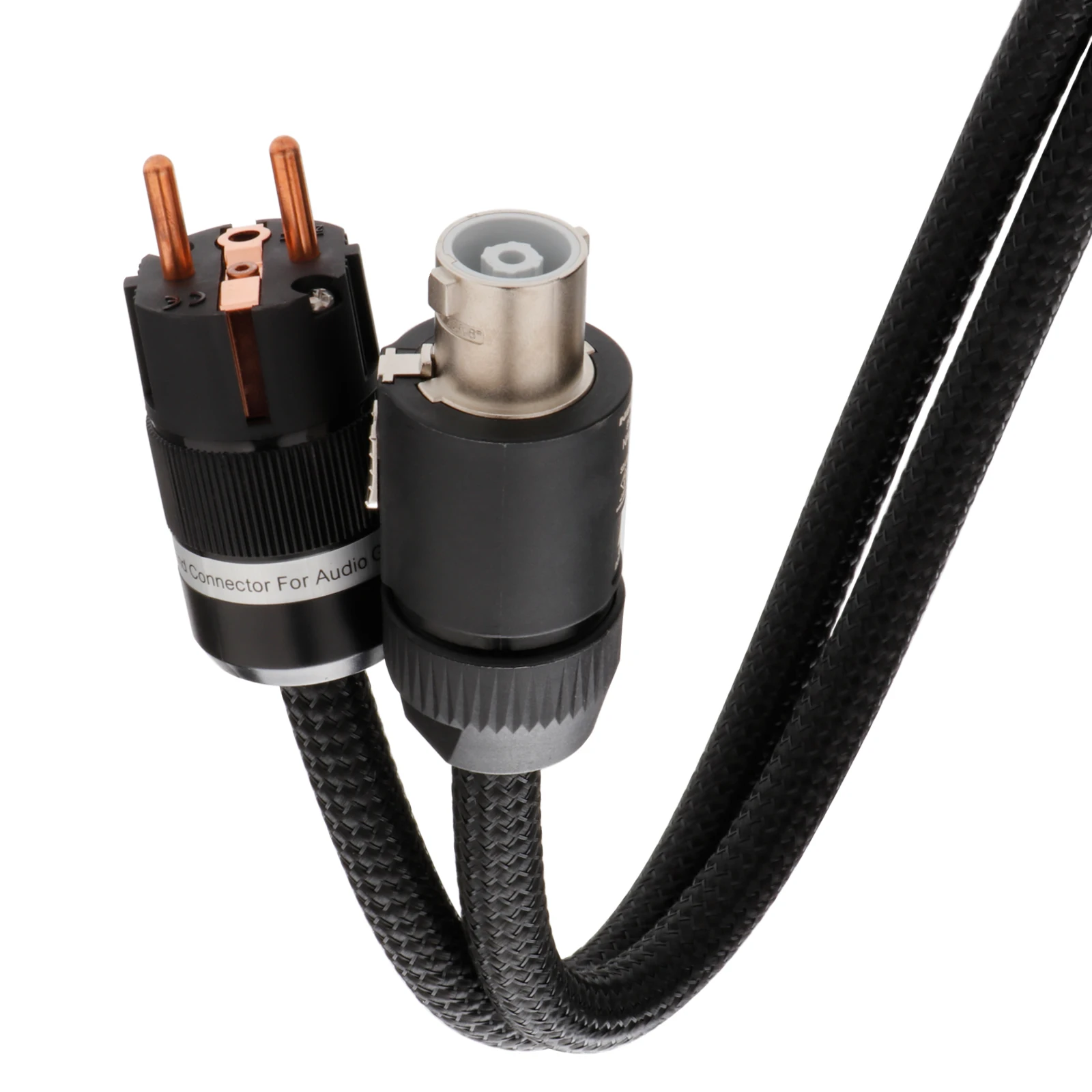 Monosaudio P903E0 Audiophiler-Stromverteilerkabel, 2,5 m2, 50 Kerne, OFC-Kupfer, versilbert, Netzkabel, Hifi-Netzkabel – Detail 7