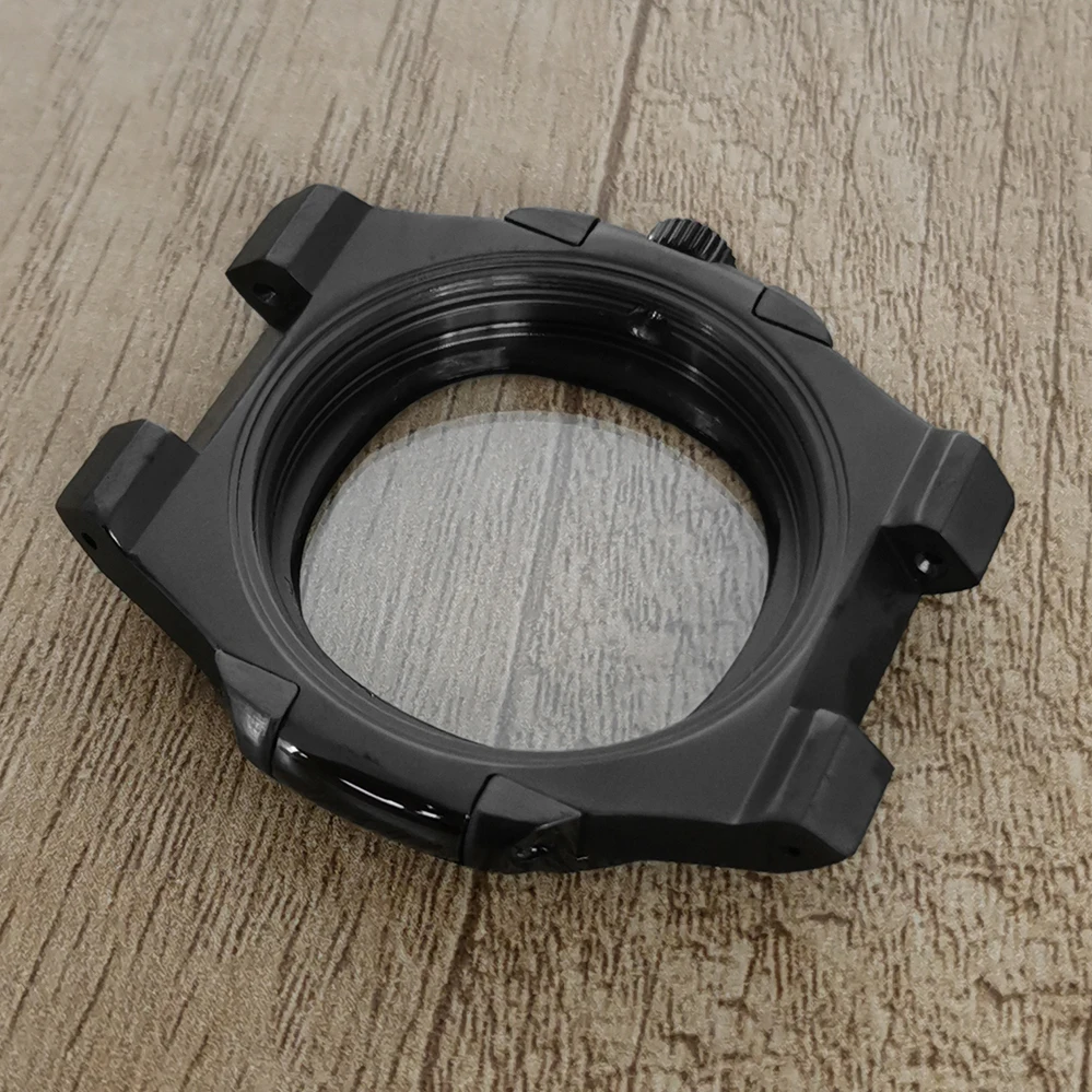 Black Nh35 Watch Case Watch Case Nh35 41mm Case Dial Watch Watch