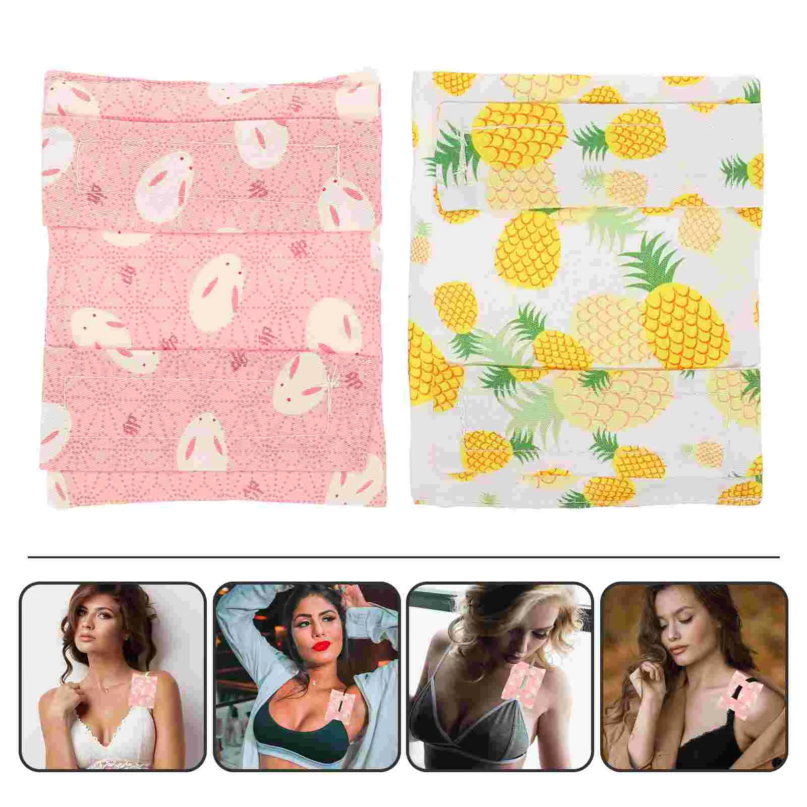 

2 Pcs Heart-shaped Self Adhesive Shoulder Pads Miss Sport Bras Portable Pillow Polyester Pacemaker Supply