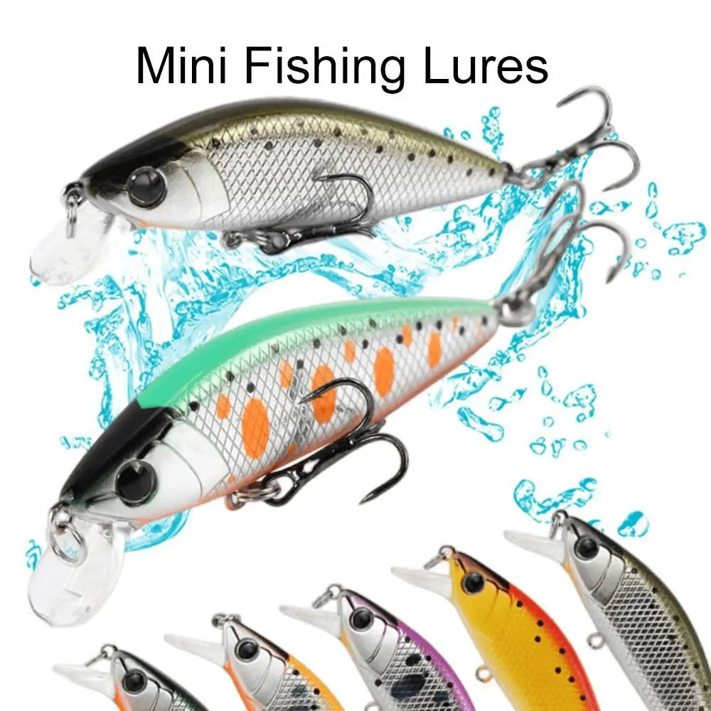 1Pc 50mm 4.8g Mini Minnow Sinking Pesca Trout Fishing Lures Sinking