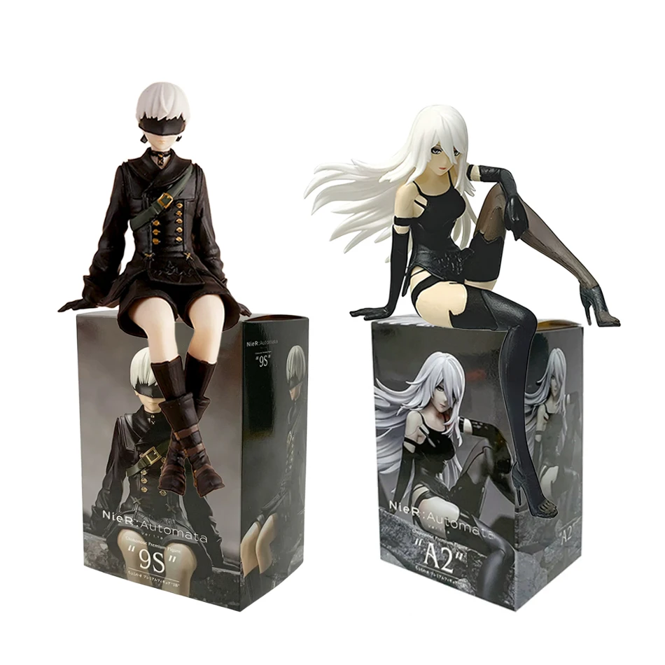 ニーアオートマタ　フィギュア　9S　A2 Nier Automata A2 9S Sitting Position Game Figure Mechanical