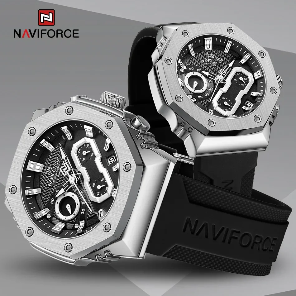 NAVIFORCE NF8035 Fashion Sport Lover's Watches For Men and Women Silicone Strap Military Waterproof Couple watches womens watch,digital watch,digital wristwatch,fashion couple watches,waterproof wristwatch