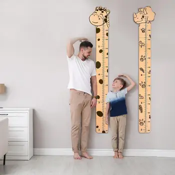 PVC Wall Growth Chart Adhesive Decor Decorative Decal Baby Height Measure Ruler Removable Wall Sticker for Kids Room 4