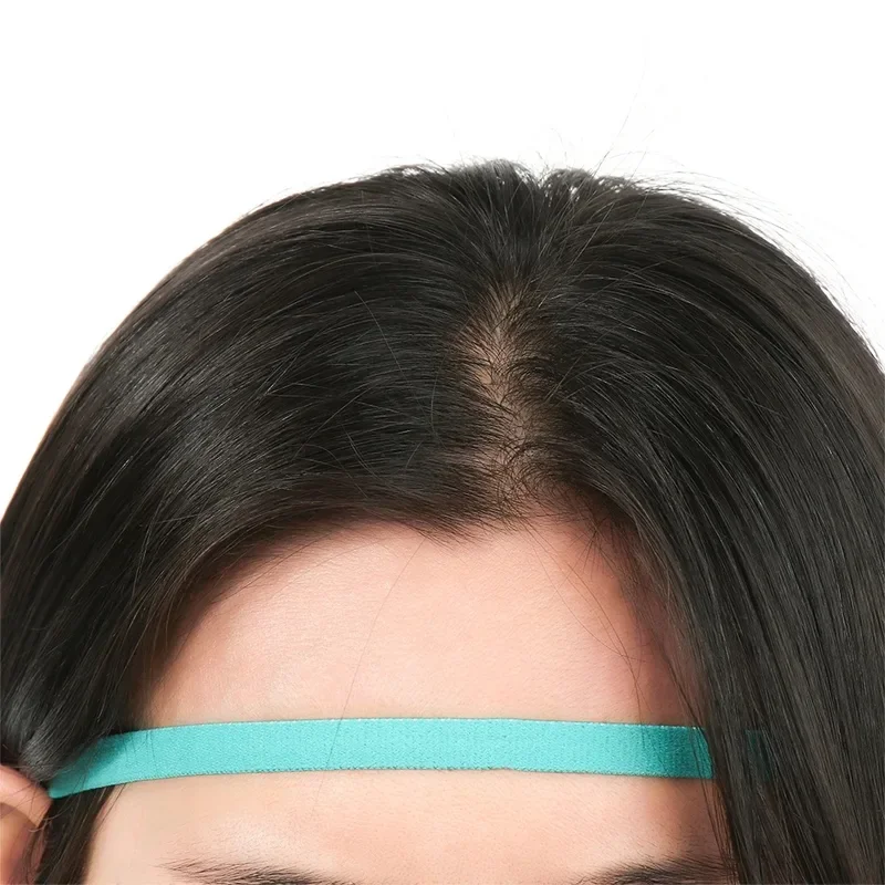 Sports Headbands 1PC thin elastic headband candy color gym sport anti-slip head wrap yoga hair bands rubber stretch sweatband hair accessories