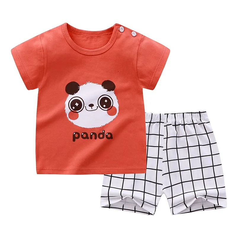 Kids Clothes Toddler Boys Cartoon Outfits Baby Girls Summer Tees Suits 1 2 3 4 Years kids clothing set kids t shirt girls clothing set boys clothing set