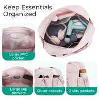 BAGSMART Boston Bag for Women Duffel Bag with Wet Pocket Waterproof Beach Weekender Shoulder Bag Carry On Travel Essentials 5