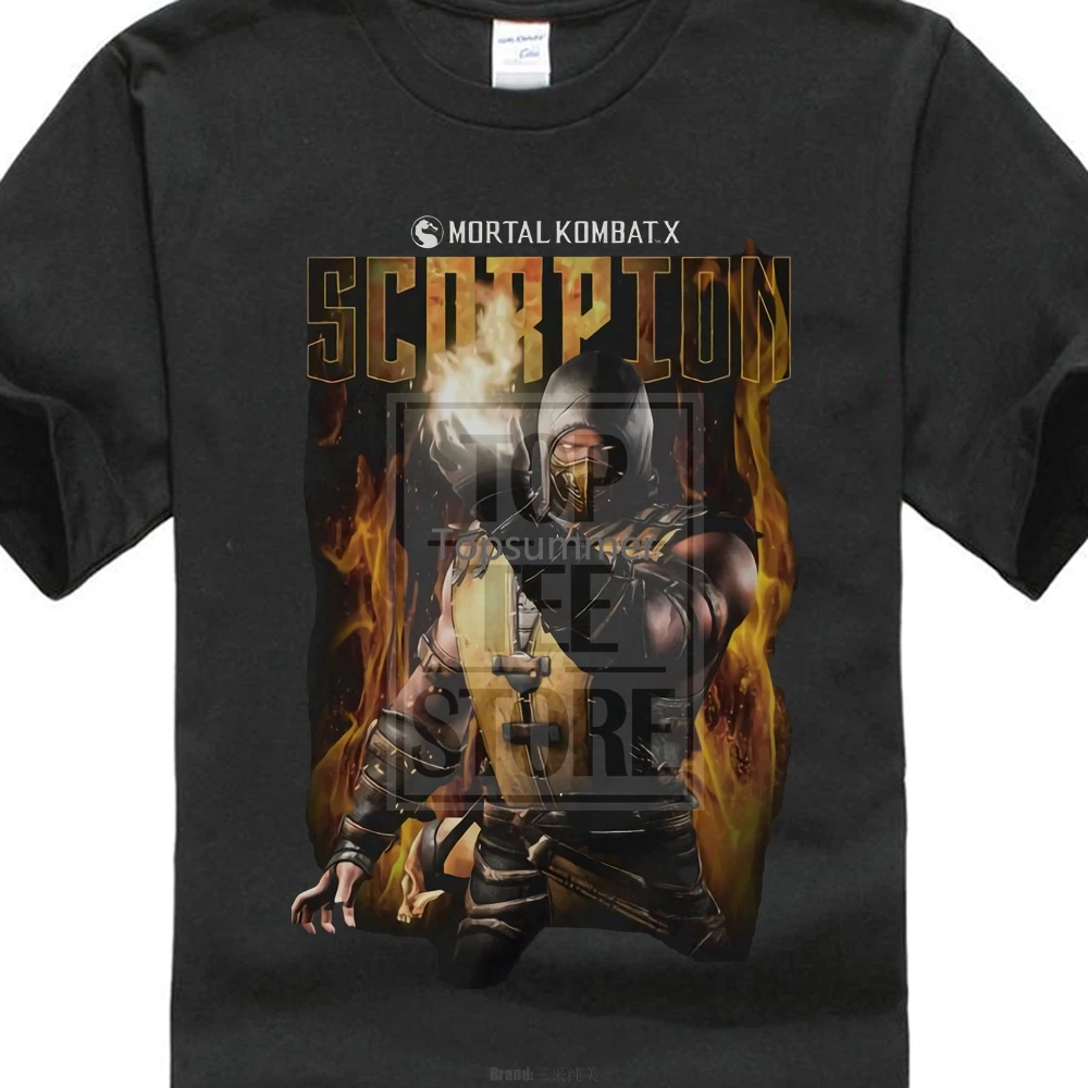 

Mortal Kombat Scorpion Licensed Adult T Shirt