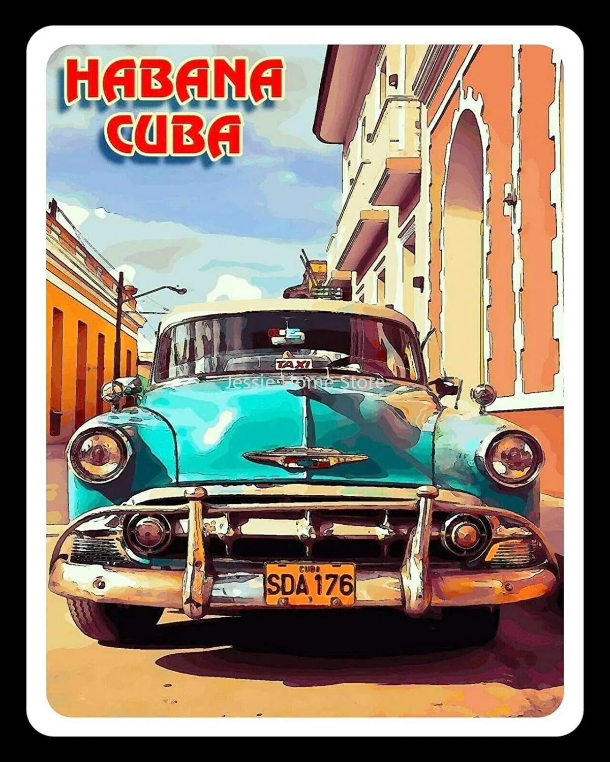 

Metal Tin Sign Habana Havana Cuba Pub Outdoor Bar Retro Poster Home Kitchen Restaurant Wall Decor Signs 12x8inch