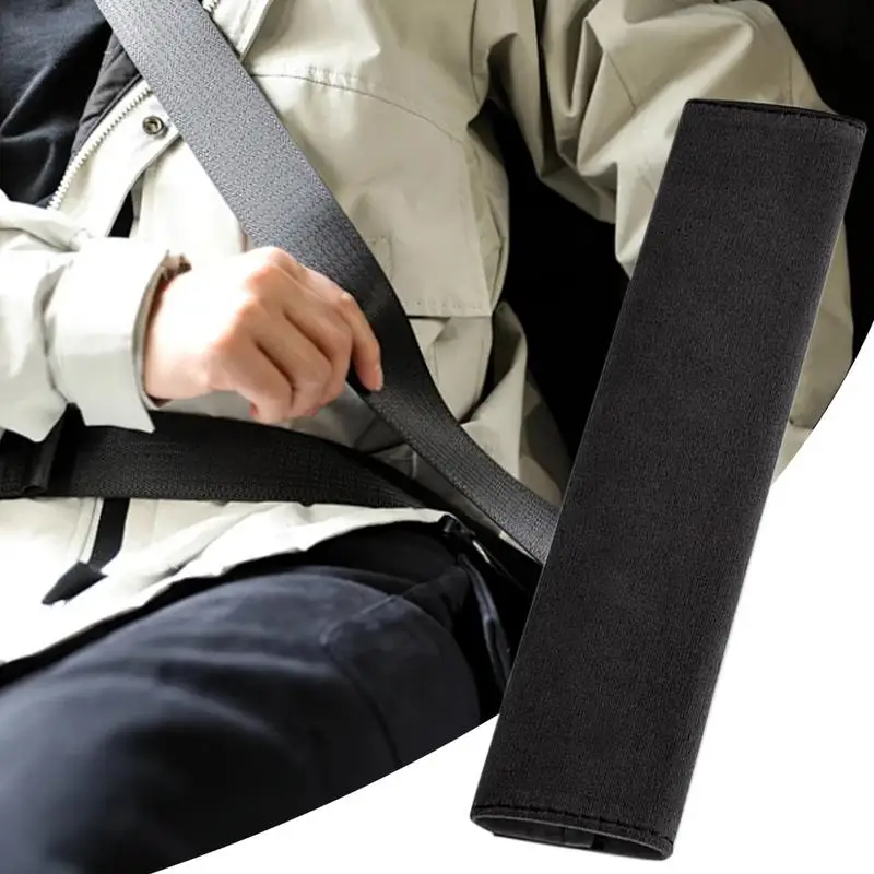 Car Safety Belt Cover Car Seat Belt Cover Pad Comfortable Seatbelt Covers Built-In Anti-Slip Silicone Strip Safety Strap Cushion