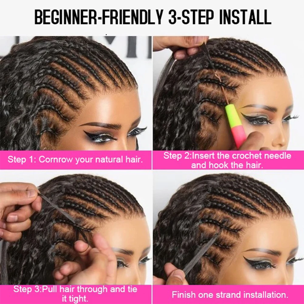 613 Blonde Feather Crochet Human Hair Bundles Body Wave Knotless Pre-Separated Crochet Hair Extensions Twist Braiding Hair 5