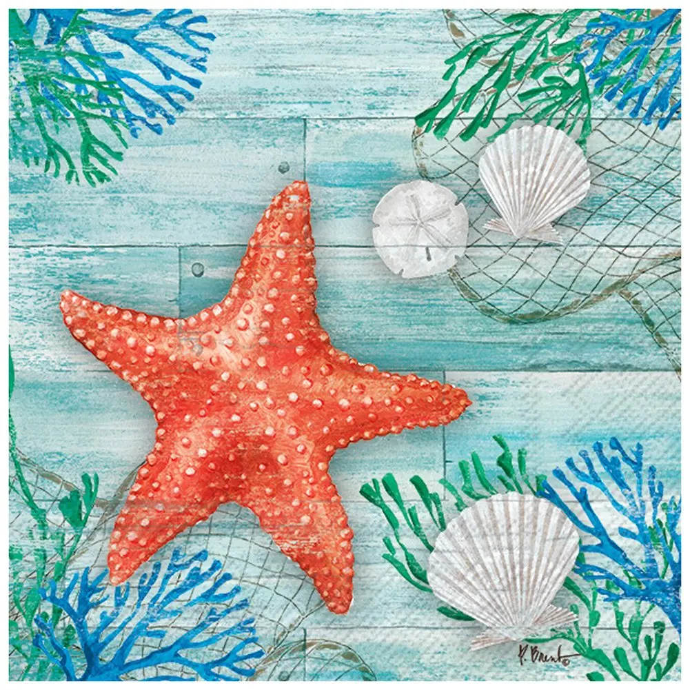 5D DIY Sea Diamond Painting Turtle Starfish Sailboat Full Drill Embroidery Scenery Mosaic Art Picture of Rhinestones Home Decor 