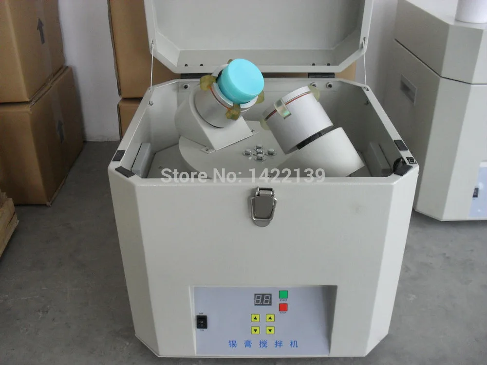 YH-8908 Automatic Solder Paste Mixer | 500–1000g SMT Solder Cream Mixing Machine for PCB Reflow Process detail image 1
