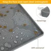 Pet Placemat Cat Dog Drinking Feeding Placemat Feeder Mats Cat Feed Mat Dog Food bowl Mat Silicone Waterproof Pet Bowl Pad 6