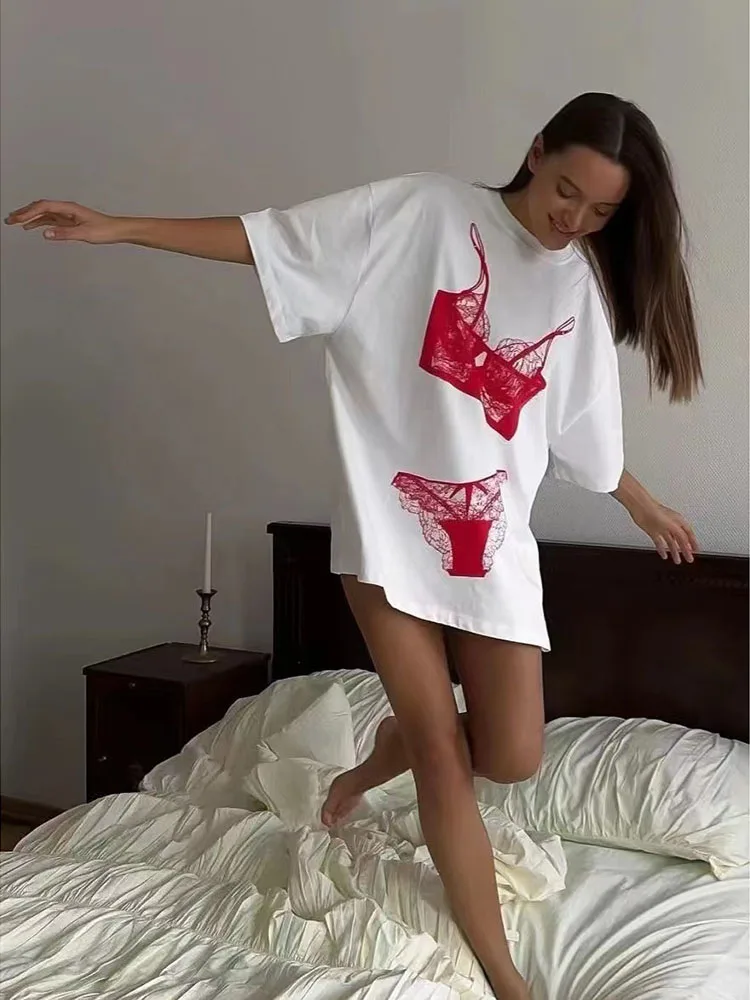 

Футболка женская оверсайз с коротким рукавом и круглым вырезом, 100% хлопок