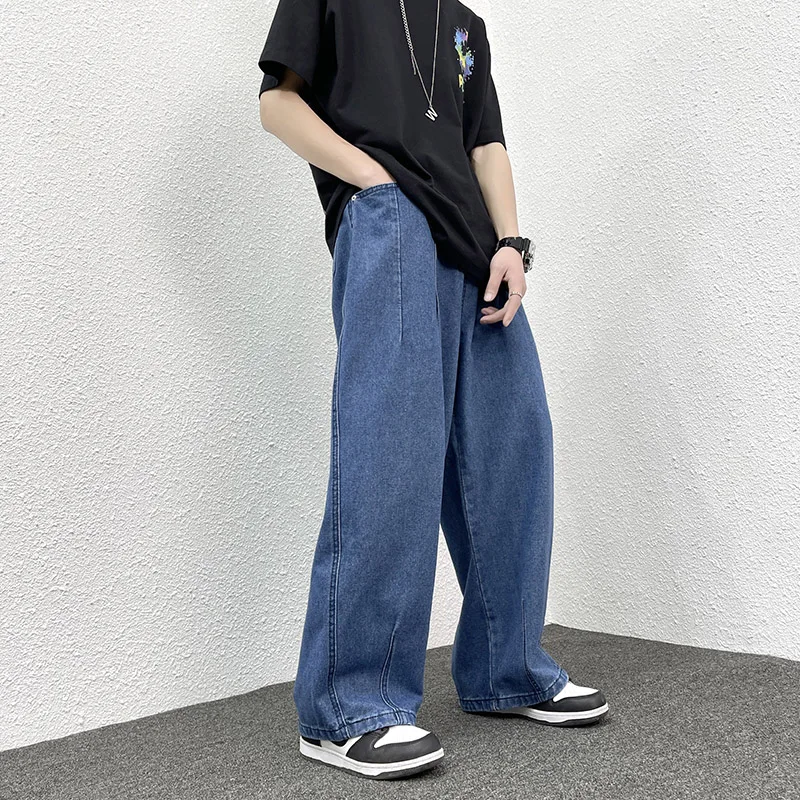 Plus Size Hip Hop Baggy Jeans Men Letter Print Hip Hop Dance Pants Skateboard Jeans Loose Style Most Popular Jeans For Men