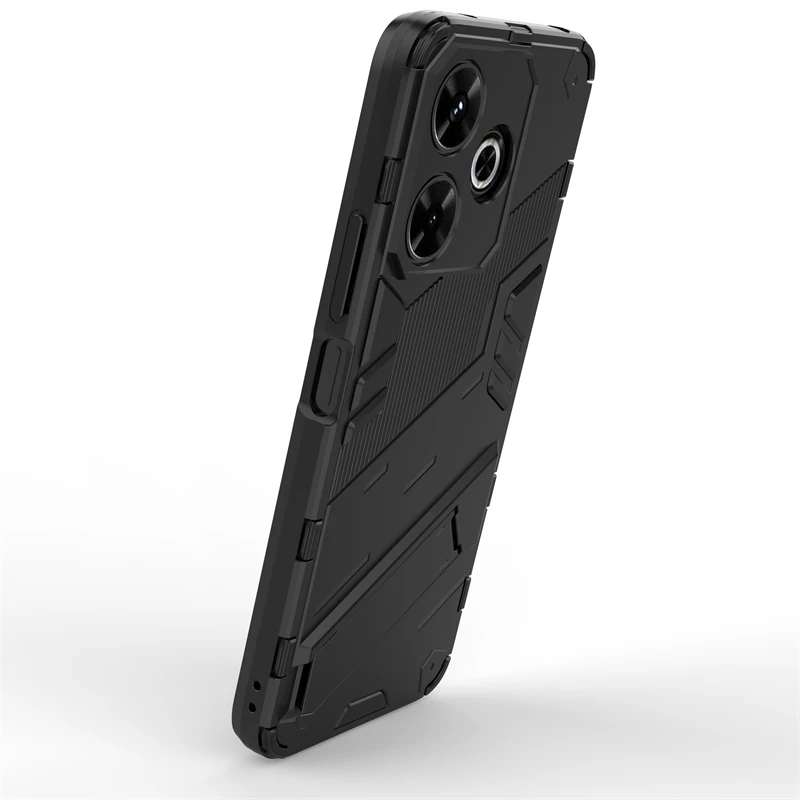 Enhanced Silicone Armor Phone Case with Invisible Holder