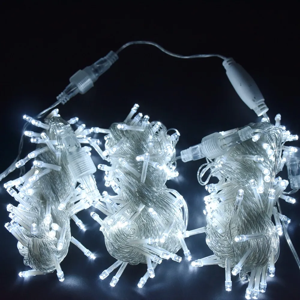 LED decorative fairy string lights for Christmas decoration, outdoor garden lighting, house, courtyard decoration