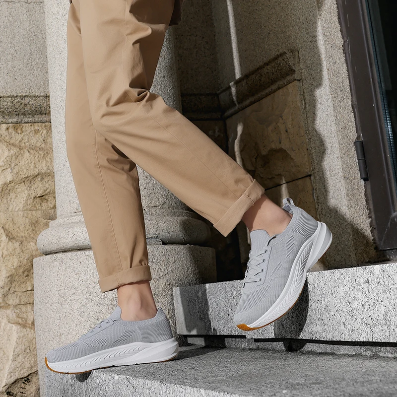 Herren Laufschuhe Mit Breiter Zehenbox Und Popcorn Dämpfung_voghion.com