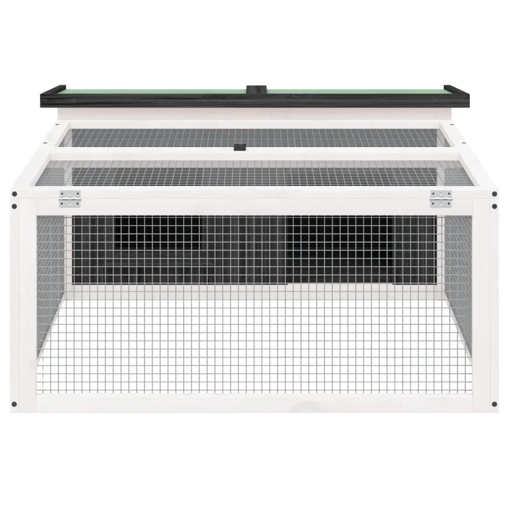 Maison à lapin double niveau