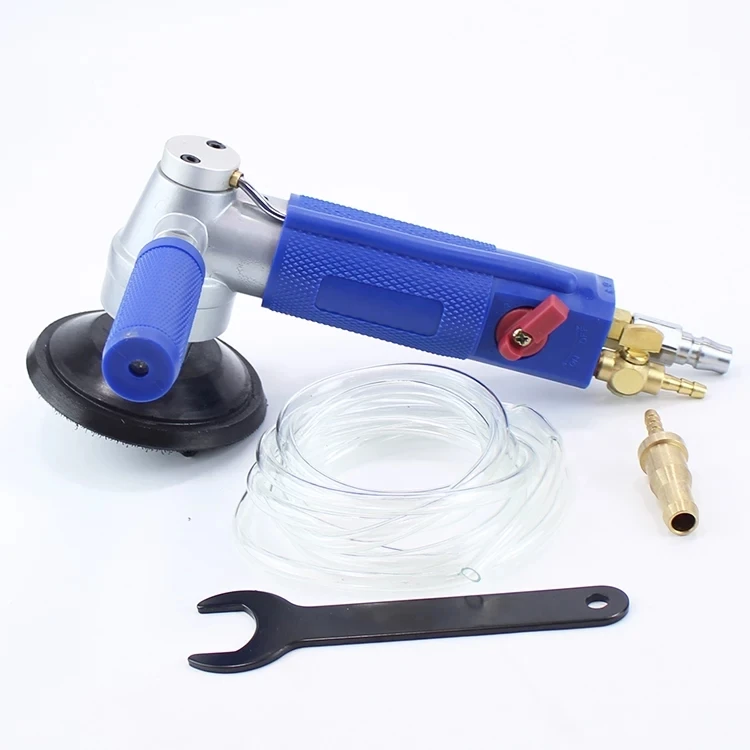 75mm 10mm 3Inch 4Inch Air Pneumatic Water Polishing  Abrasive Sand Paper Polisher Grinder Miller Machine 3inch mini pneumatic metal cutting machine air cut off tool set air angle die grinder with saw blade cut off wheel 20000rpm