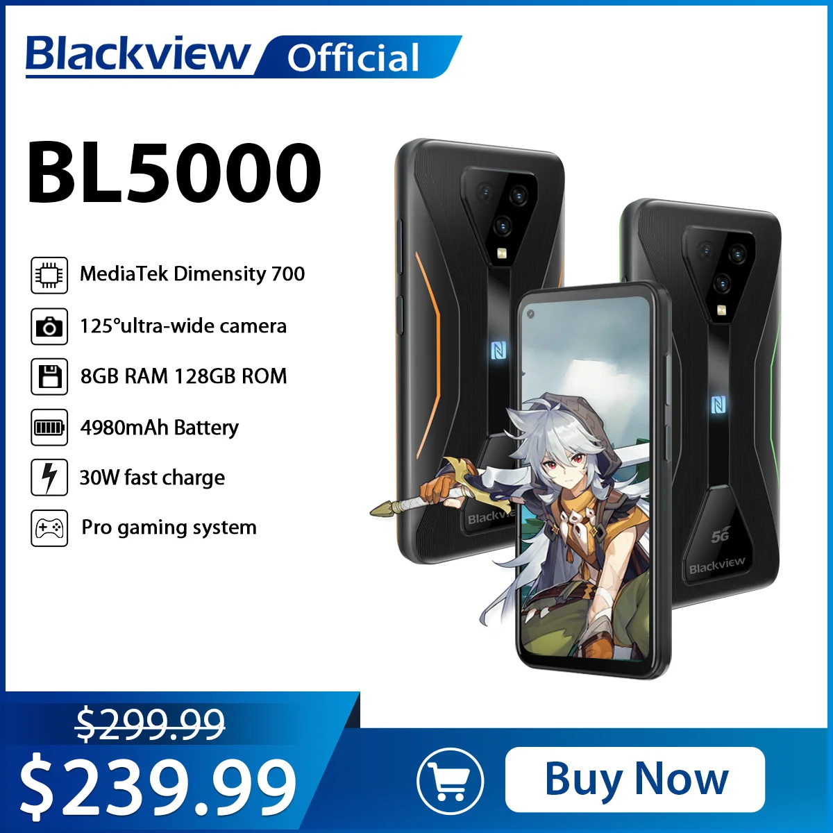 Blackview BL5000 5G 　SIMフリー