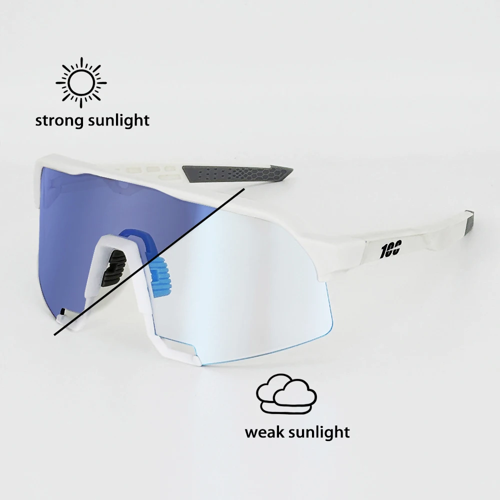 Photochromic Cycling and Sports Fashion Sunglasses for Outdoor and Road Activities