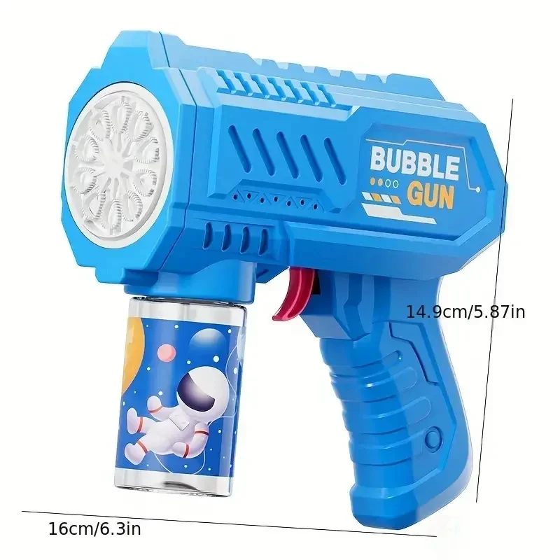 Kids 10 Holes Electric Bubble Gun Automatic Soap Blower With Light Summer Outdoor Party Games Bubbles Machine For Boys Girls 4