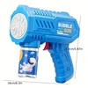 Kids 10 Holes Electric Bubble Gun Automatic Soap Blower With Light Summer Outdoor Party Games Bubbles Machine For Boys Girls 4