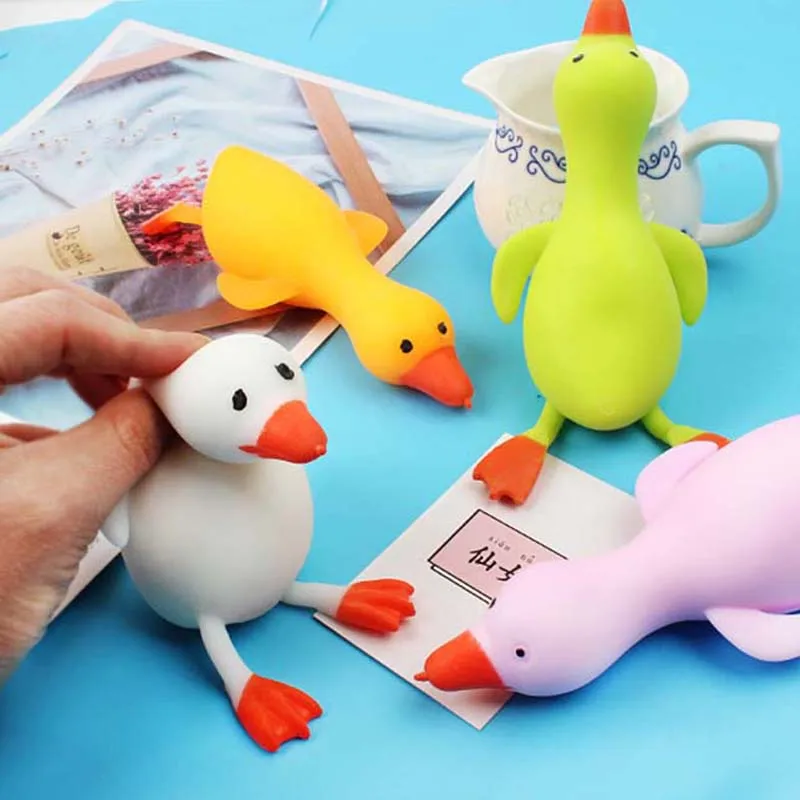 

1Pc Cute Cartoon Duck Toy Fun Ducks Stress Relief Squeeze Ball Reliever Squishy Toy Animal Antistress for Children Adult Gifts