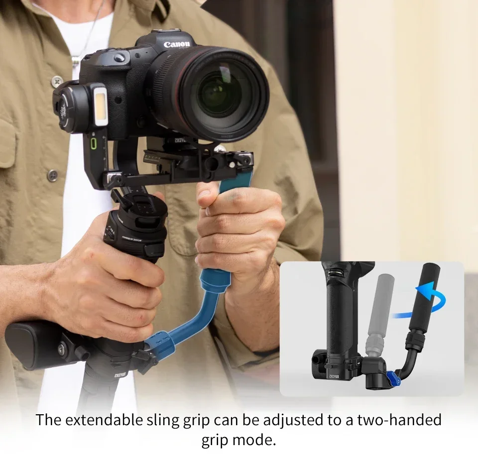 ZHIYUN Weebill 3S Camera Gimbal Stabilizer 3-Axis Handheld Built-in LED Fill Lig