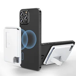 Grippopso Magnetic Wallet with Grip Card Holder (White)