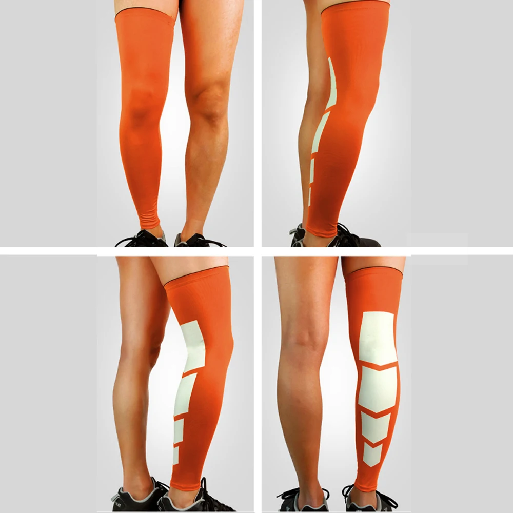 1 Stück Kompressions-Beinmanschette für Männer und Frauen – Erholung und Unterstützung für Fußball, Basketball, Radfahren – lange Stretch-Knie-Beinmanschetten – Detail 15