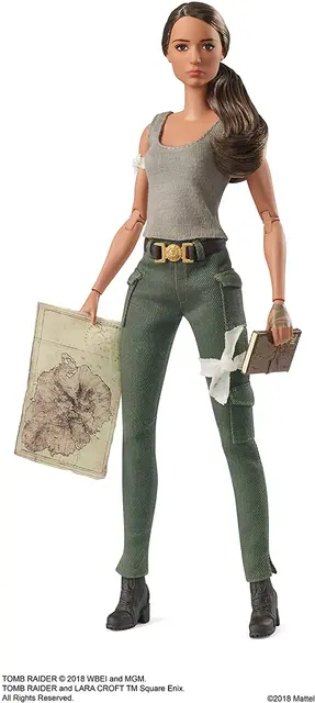 Original Black Label Barbie Dolls Collection Tomb Raider Doll ...