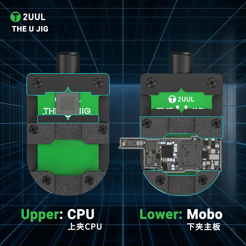 2UUL BH14 전화 수리를위한 범용 CPU 마더 보드 클램프 내열성 안정적인 전문 도구 고정밀 내구성 안전