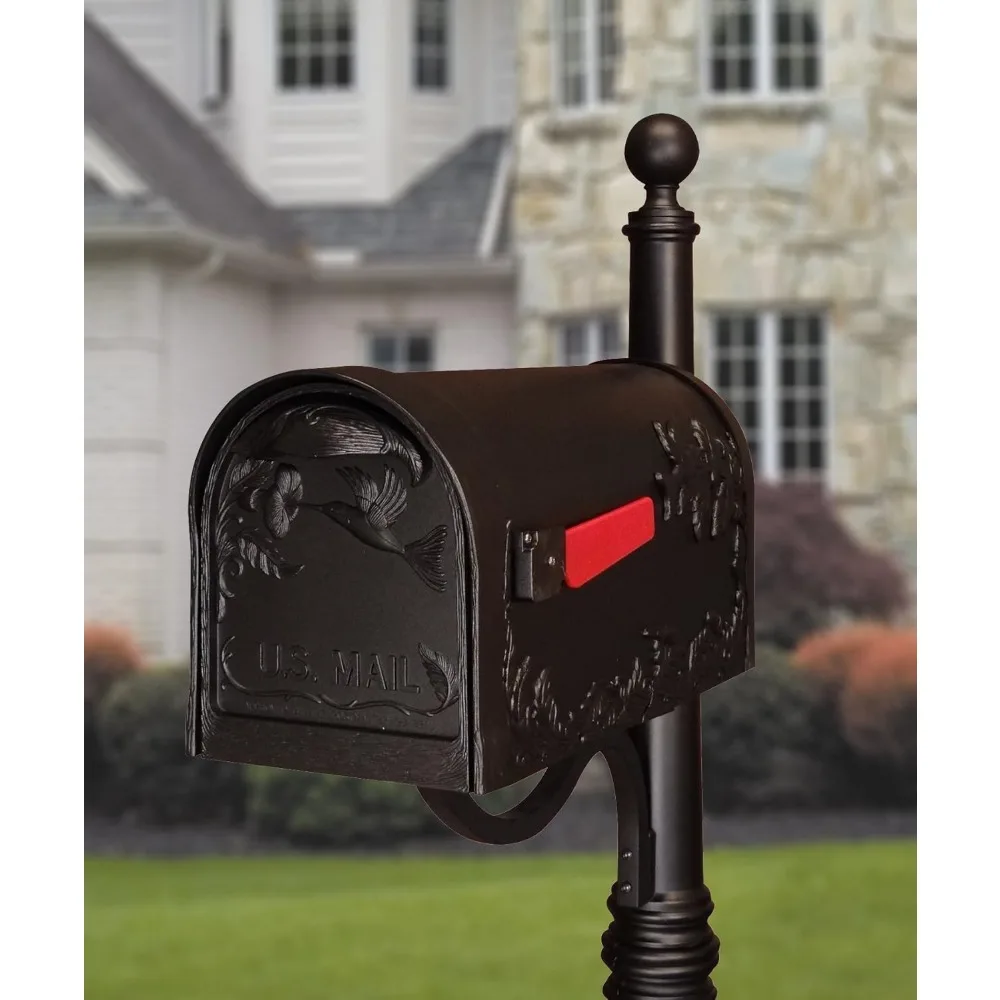 Special Lite Hummingbird Curbside Mailbox Copper Cast Aluminum Mailbox Post Mount SCB-1005-CP