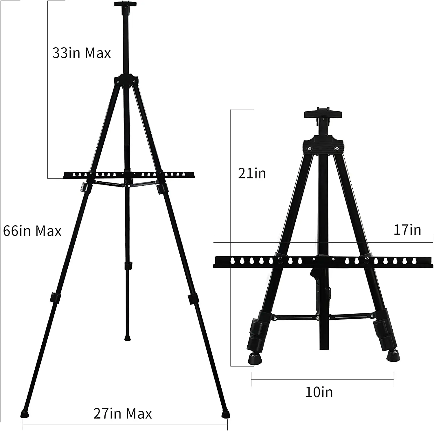 Portable Artist Easel Stand - Adjustable Height Painting Easel