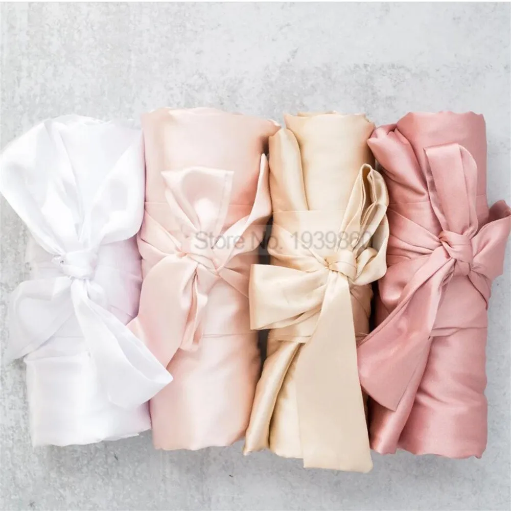 Summer Champagne Chinese Bride Wedding Robe Satin Sleepwear Women Nightgown Sexy Nightdress Lady Kimono Bathrobe Gown Negligee women sleepwear bride robes silk robe