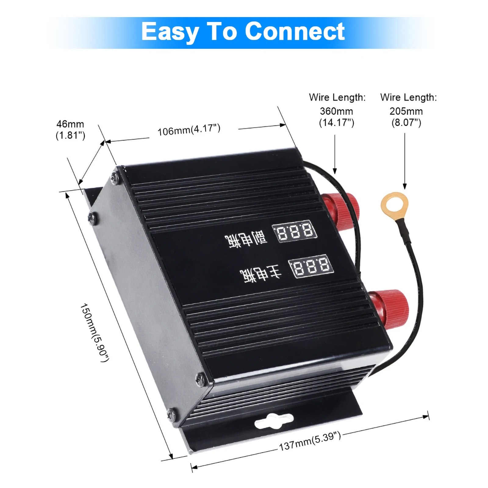 Dual-Batterie-Trennschalter Universal Auto Smart Dual Control 12V