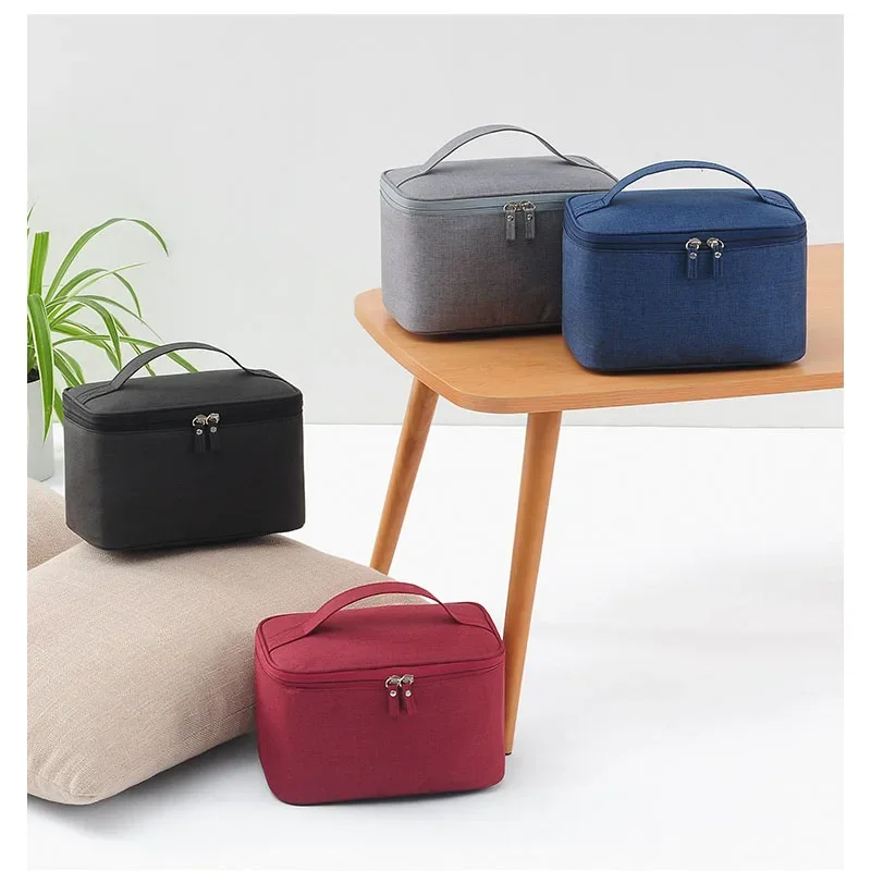 New Business Trip Men's Toiletry Bag Double Layer Large Capacity Cosmetic Bag Oxford Cloth Storage Bag Portable Handbag 4