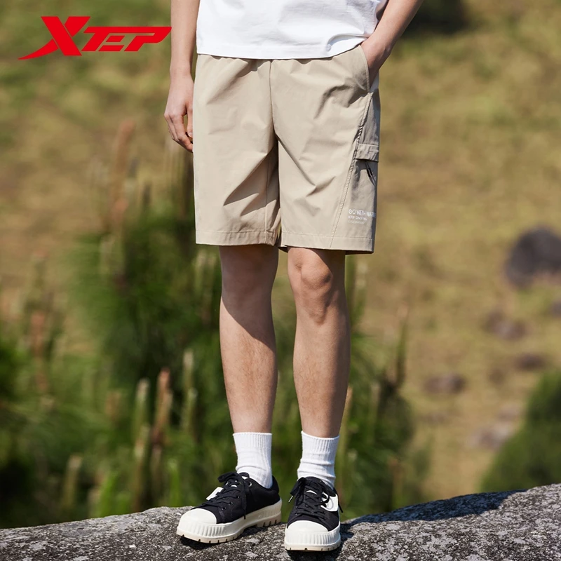 Xtep Woven Shorts For Men Summer Breathable Men's Sweatpants Climbing Soft Comfortable Leisure Outdoor Bottoms 876229240165