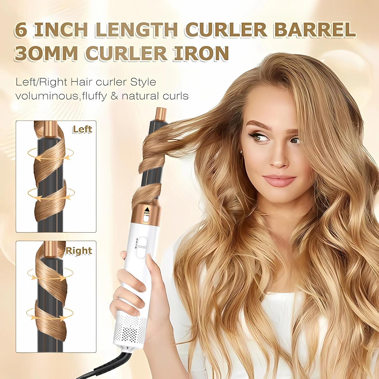 5 In 1 Electric Hair Brush Hair Dryer For Dyson Airwrap Automatic Curler Hair Straightener Hot Air Comb Hairdressing Appliance 4