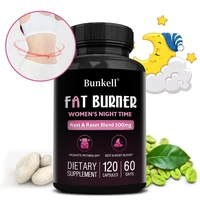 Night Fat Burning Capsules - Enhance Immune System, Promote Metabolism, Healthy Weight Management, 120 Capsules