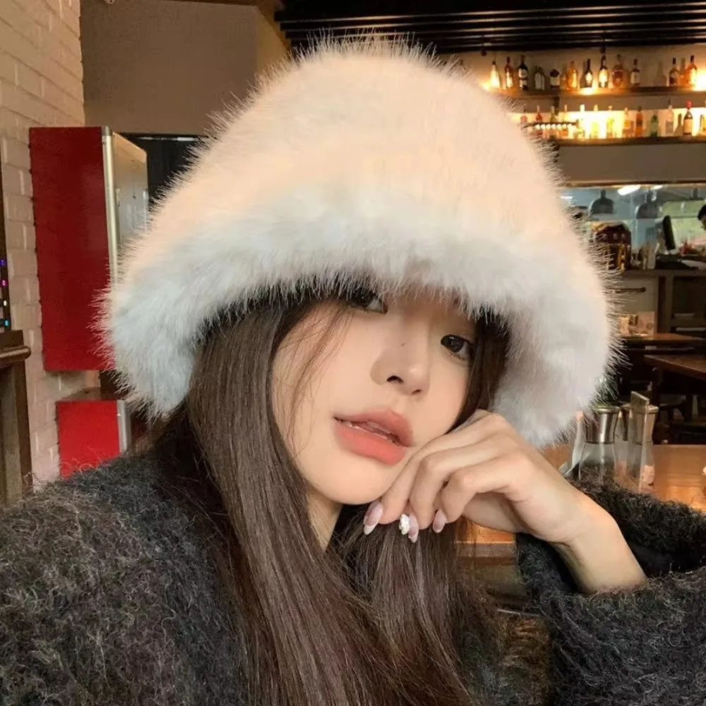 Warm Faux Fur Winter Hat for Women