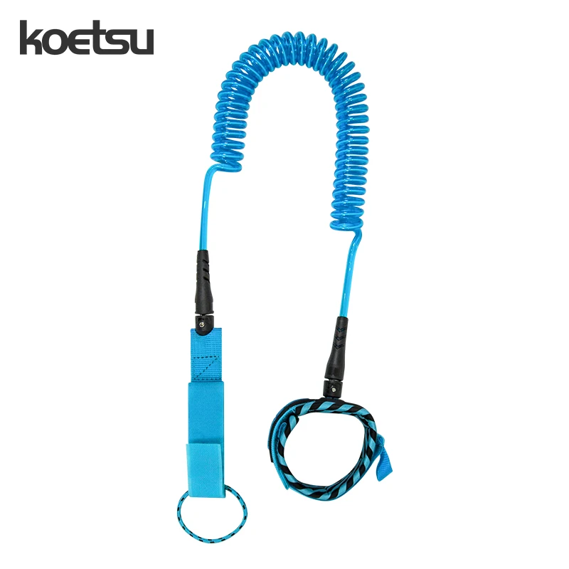 Sup Foot Leash Stand Up Paddleboard TPU Elastic Rope Foot Rope Surfing Accessiries Safe 31.5inches Surfboard