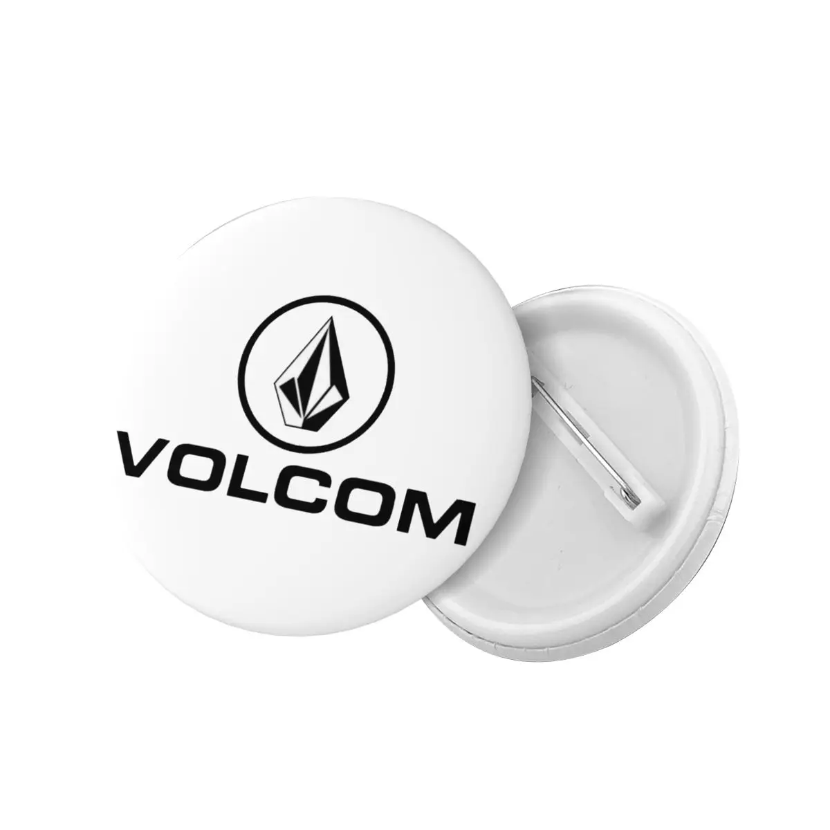 Volcoms 로고 핀백 버튼, 맞춤형 브로치 배지, 의류 핀백 생일 선물