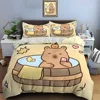 3D Cute Cartoon Capybara Print Bedding Set Duvet Cover 1 Duvet Cover 2 Pillowcases Adult and Children Bedding Set Luxury Gifts 1